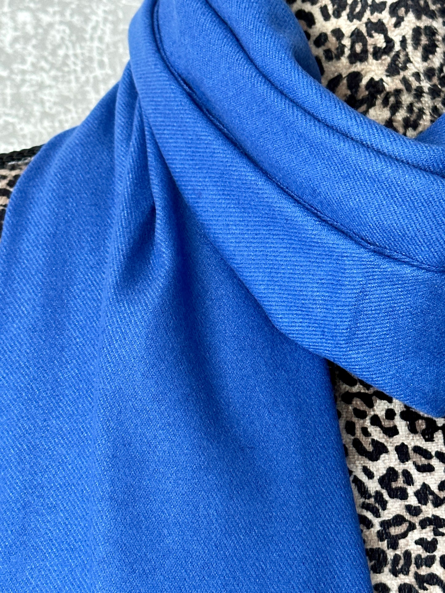 Luxury Pashmina Scarf - Blue