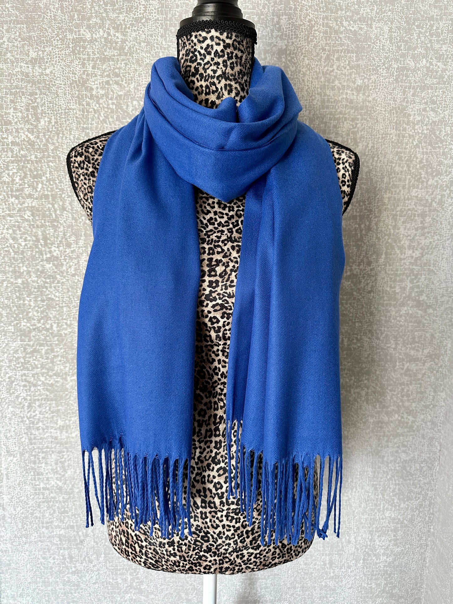 Luxury Pashmina Scarf - Blue