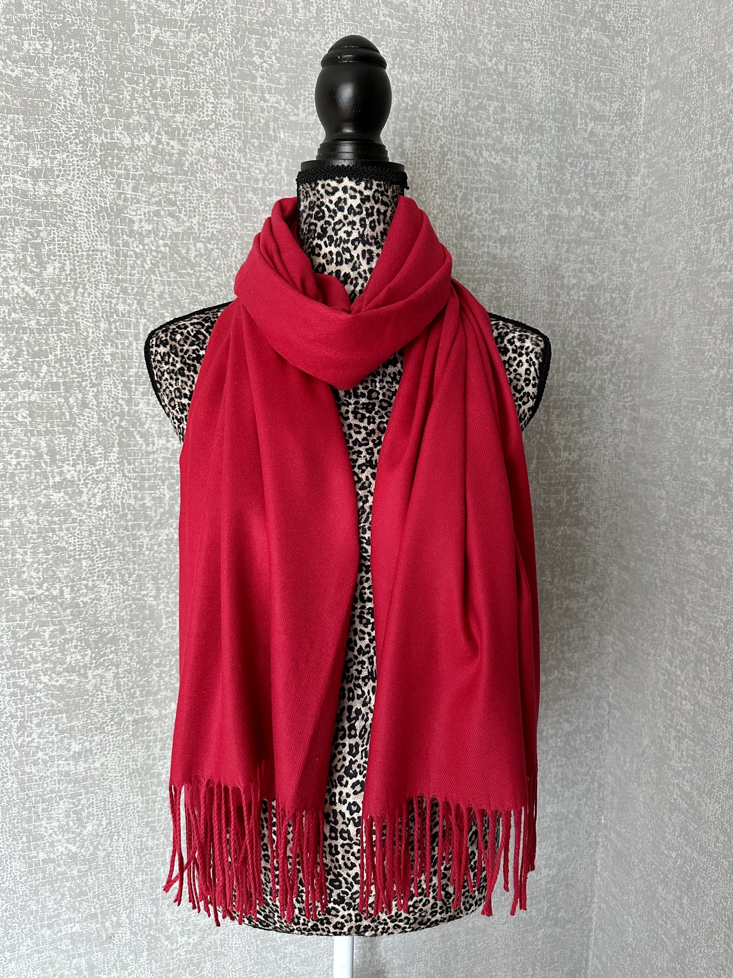 Luxury Pashmina Scarf - Berry