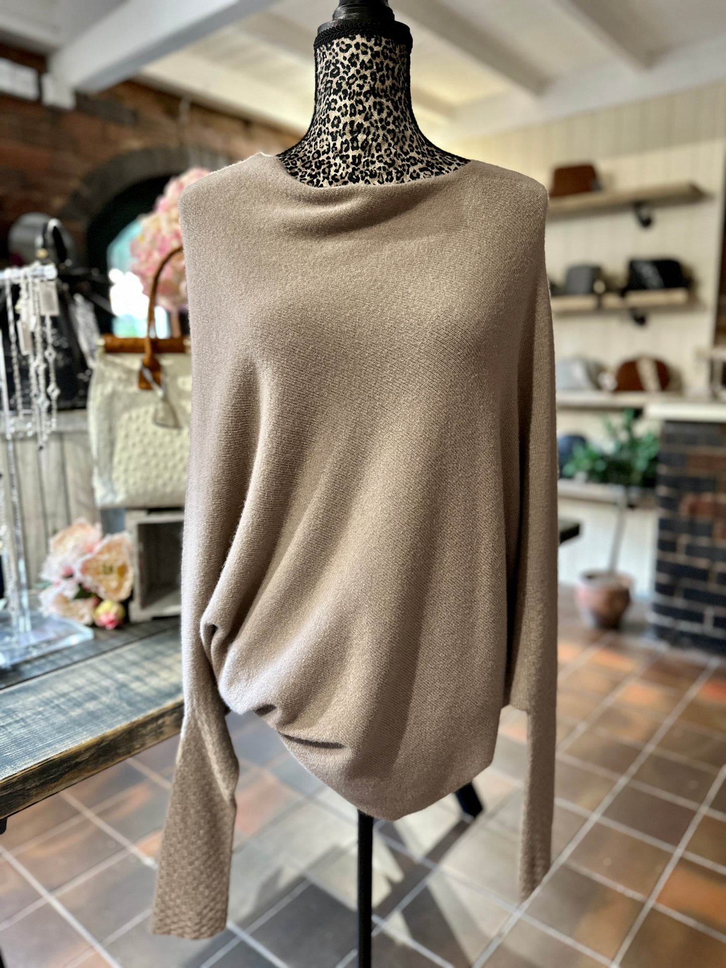 Mocha Asymmetric Jumper