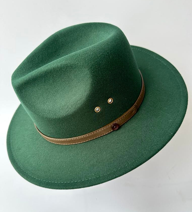 Racing Green Fedora Hat