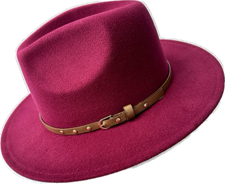 Wine Fedora Hat