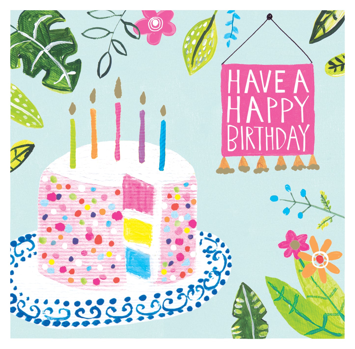 Happy Birthday Cake Card