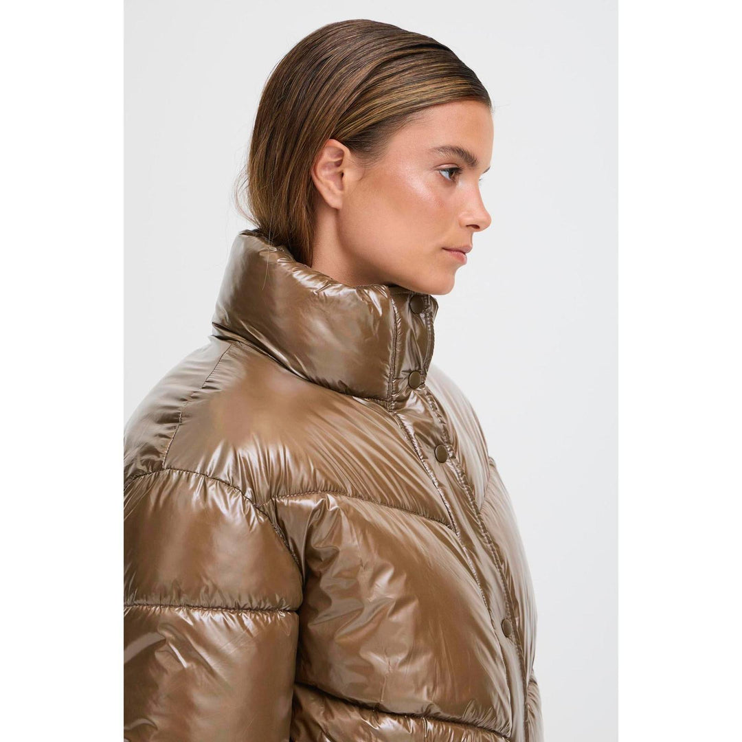 Byoung Glossy Walnut Puffer Jacket