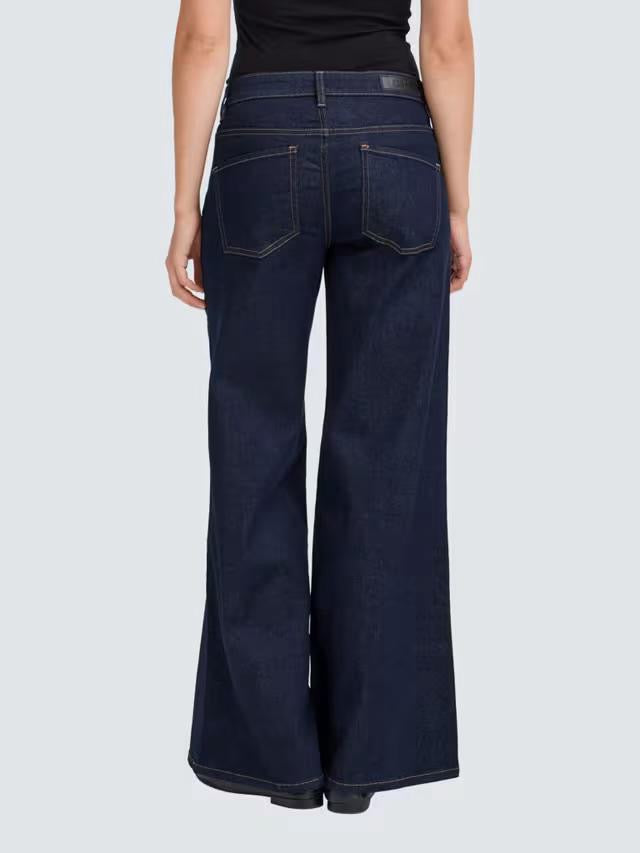 ICHI Twiggy Wide Jeans, dark denim