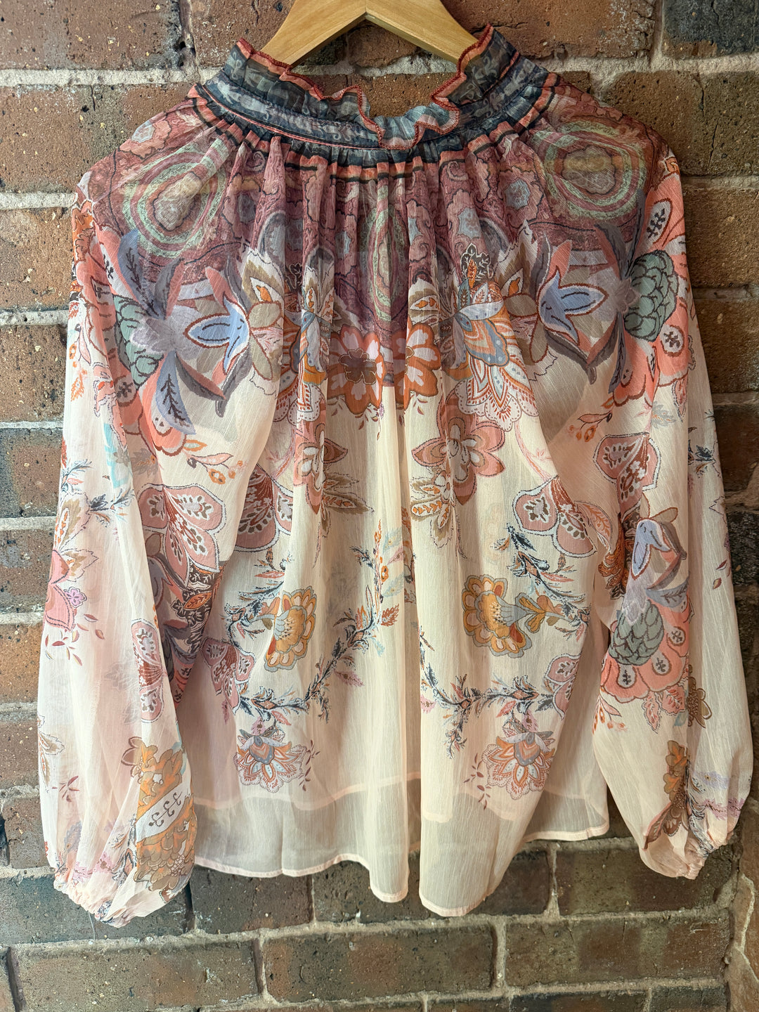 Peach Damask Shorts Coord