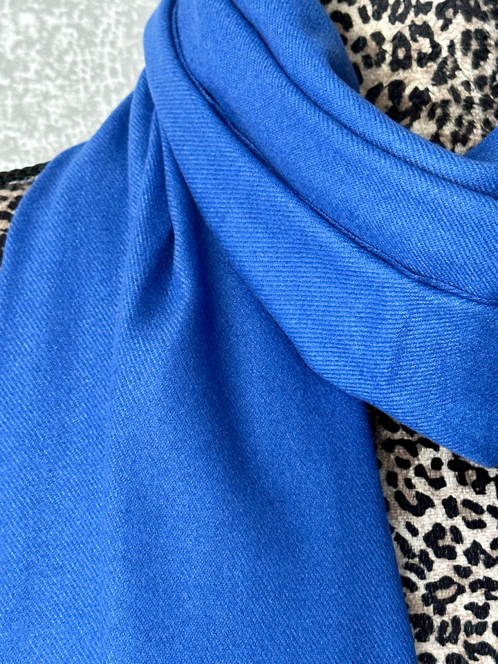 Luxury Pashmina Scarf - Blue