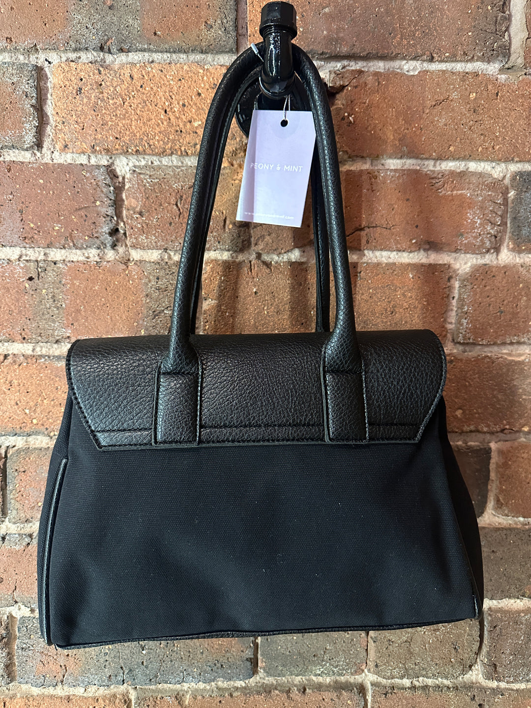Black Twistlock Handbag