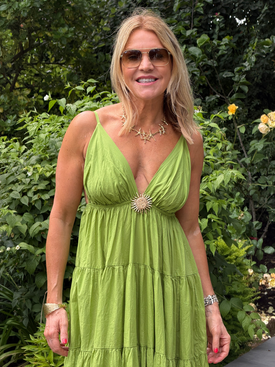 Moss Green Maxi Dress