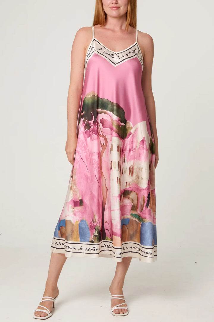 Watercolour Dress, Multi Colours