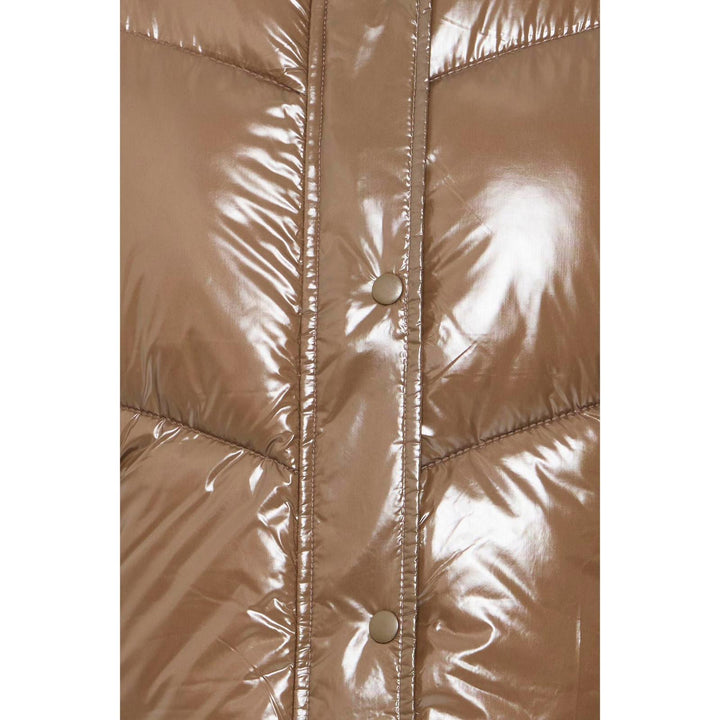 Byoung Glossy Walnut Puffer Jacket
