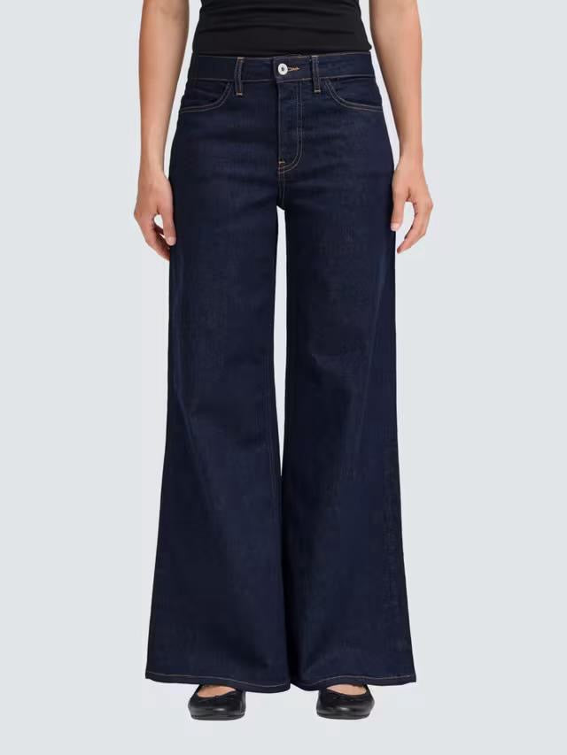 ICHI Twiggy Wide Jeans, dark denim
