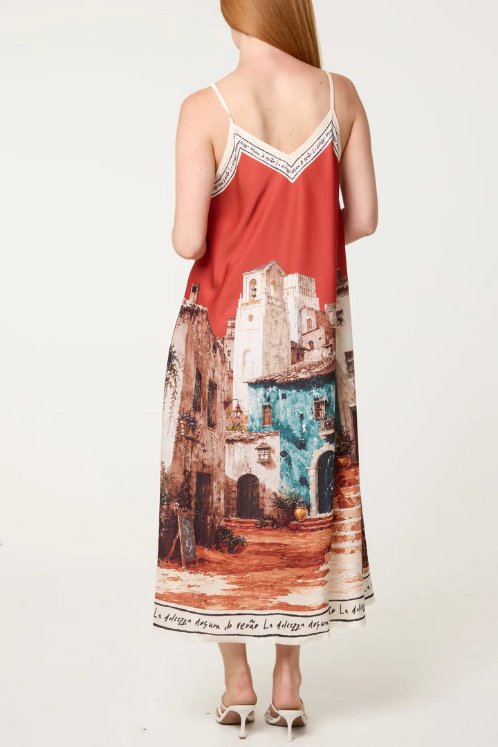 Italian Village Dress, Multi Colours