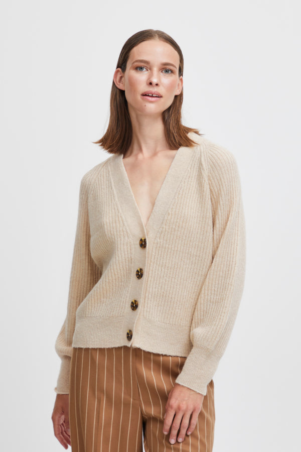 BF OFFER Byoung Beige Short Cardigan