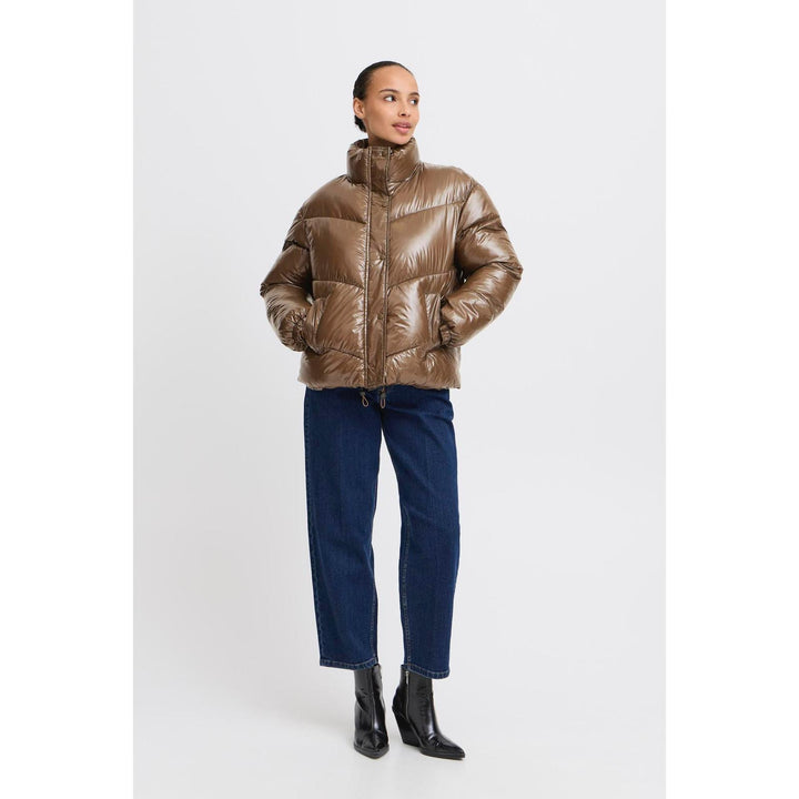 Byoung Glossy Walnut Puffer Jacket