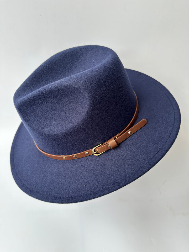 Navy Fedora Hat