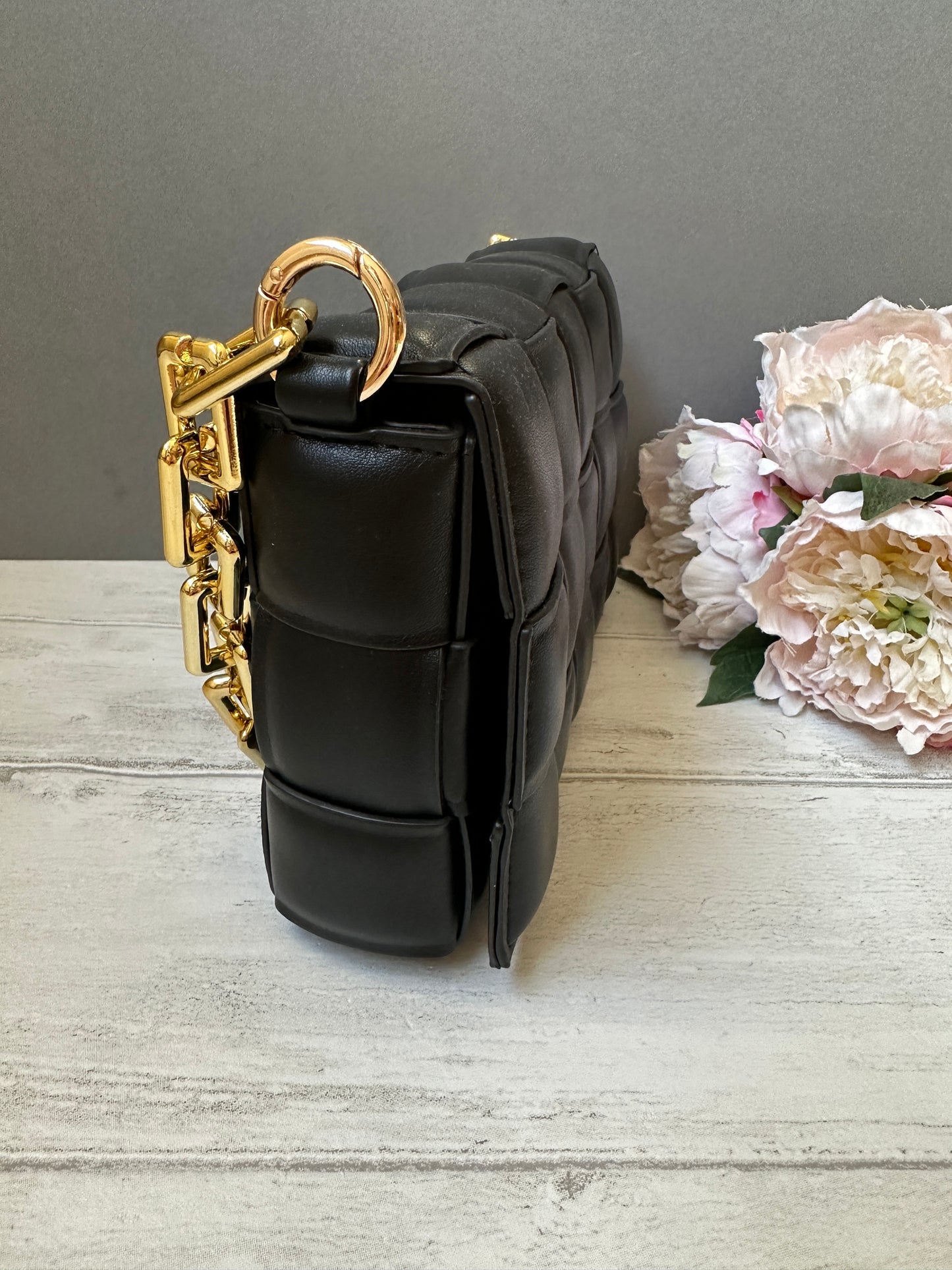 Sample Sale Black Weave Bag