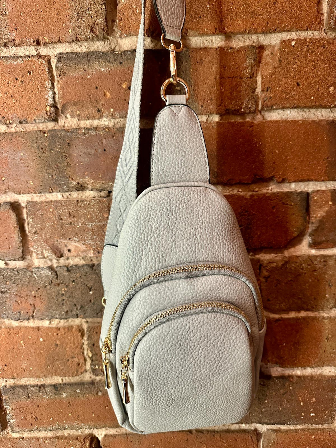 Grey Front Backpack