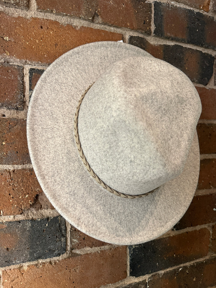 Oatmeal Fedora Hat