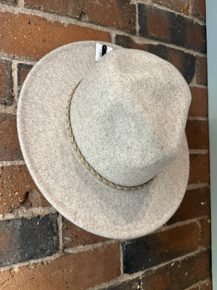Oatmeal Fedora Hat