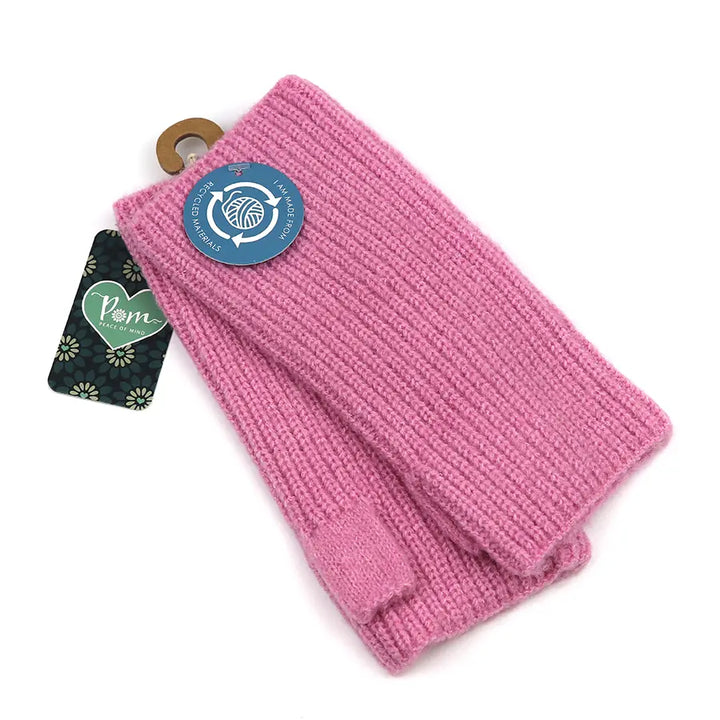 Pom Recycled Fingerless Gloves, various colours