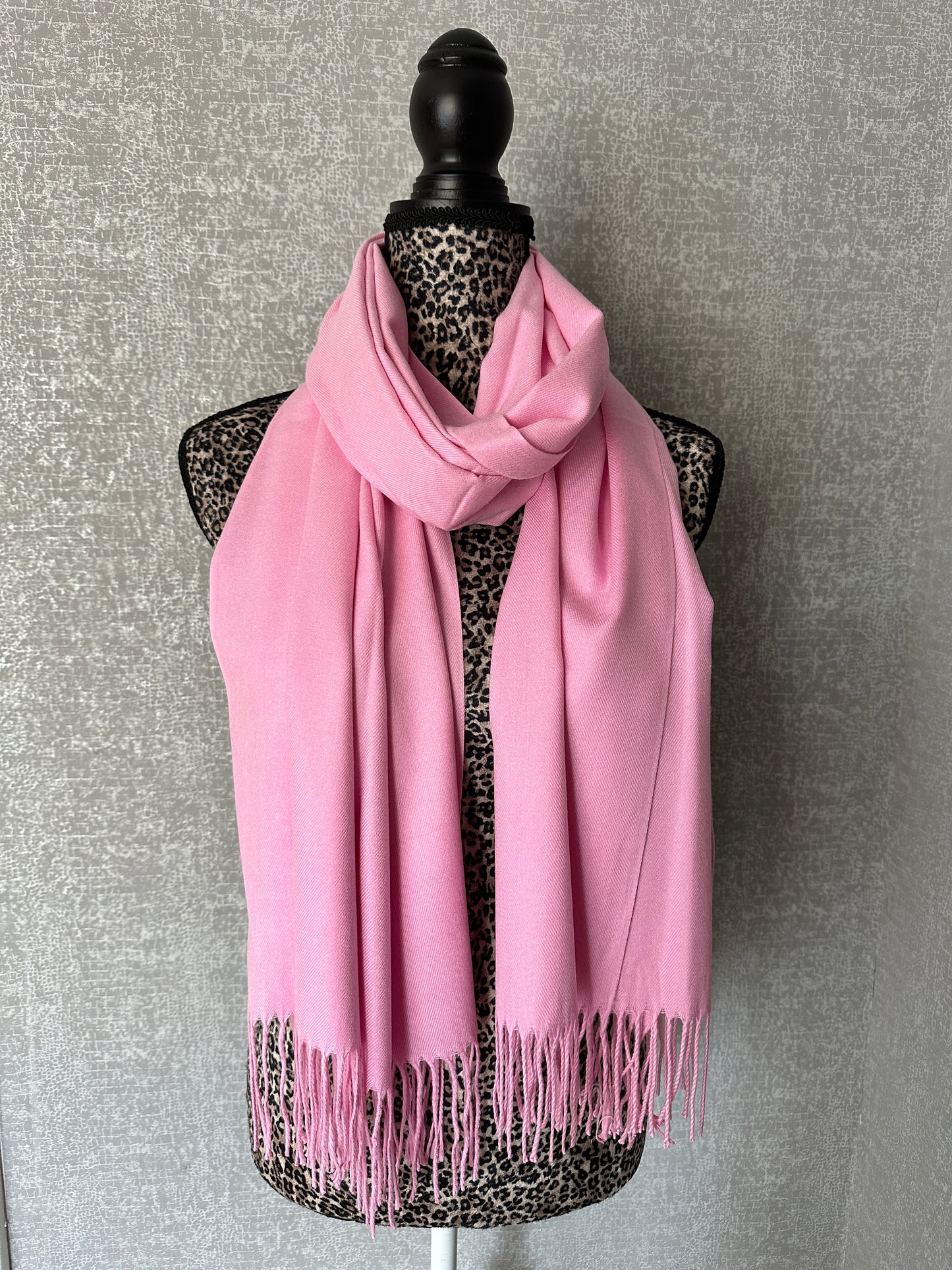 Luxury Pashmina Scarf - Pastel Pink