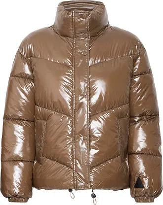 Byoung Glossy Walnut Puffer Jacket