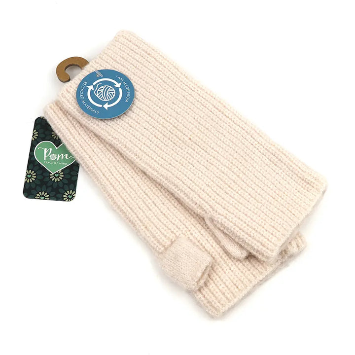 Pom Recycled Fingerless Gloves, various colours