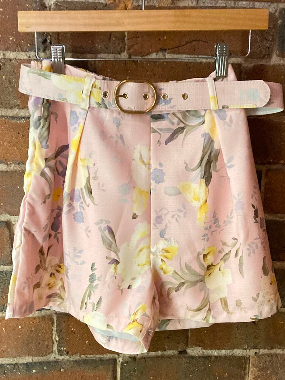 Pink Floral Shorts Coord