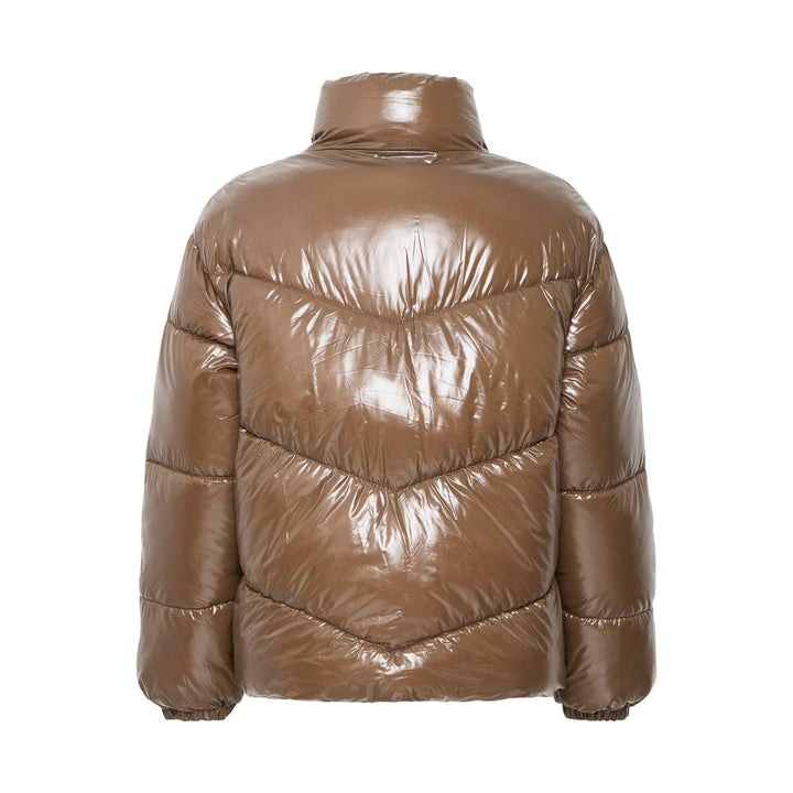 Byoung Glossy Walnut Puffer Jacket