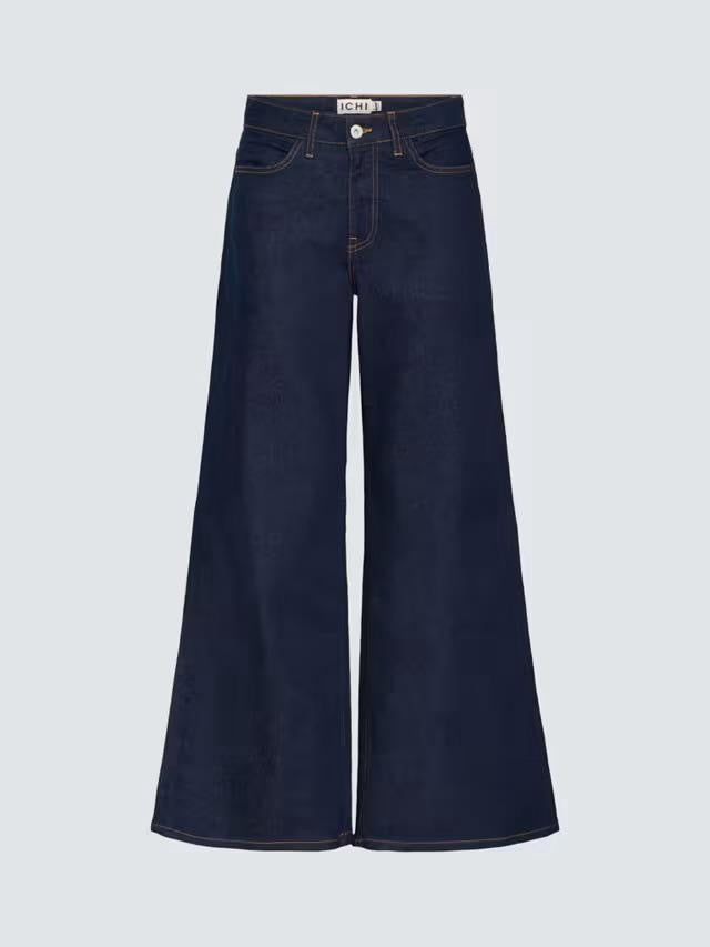 ICHI Twiggy Wide Jeans, dark denim