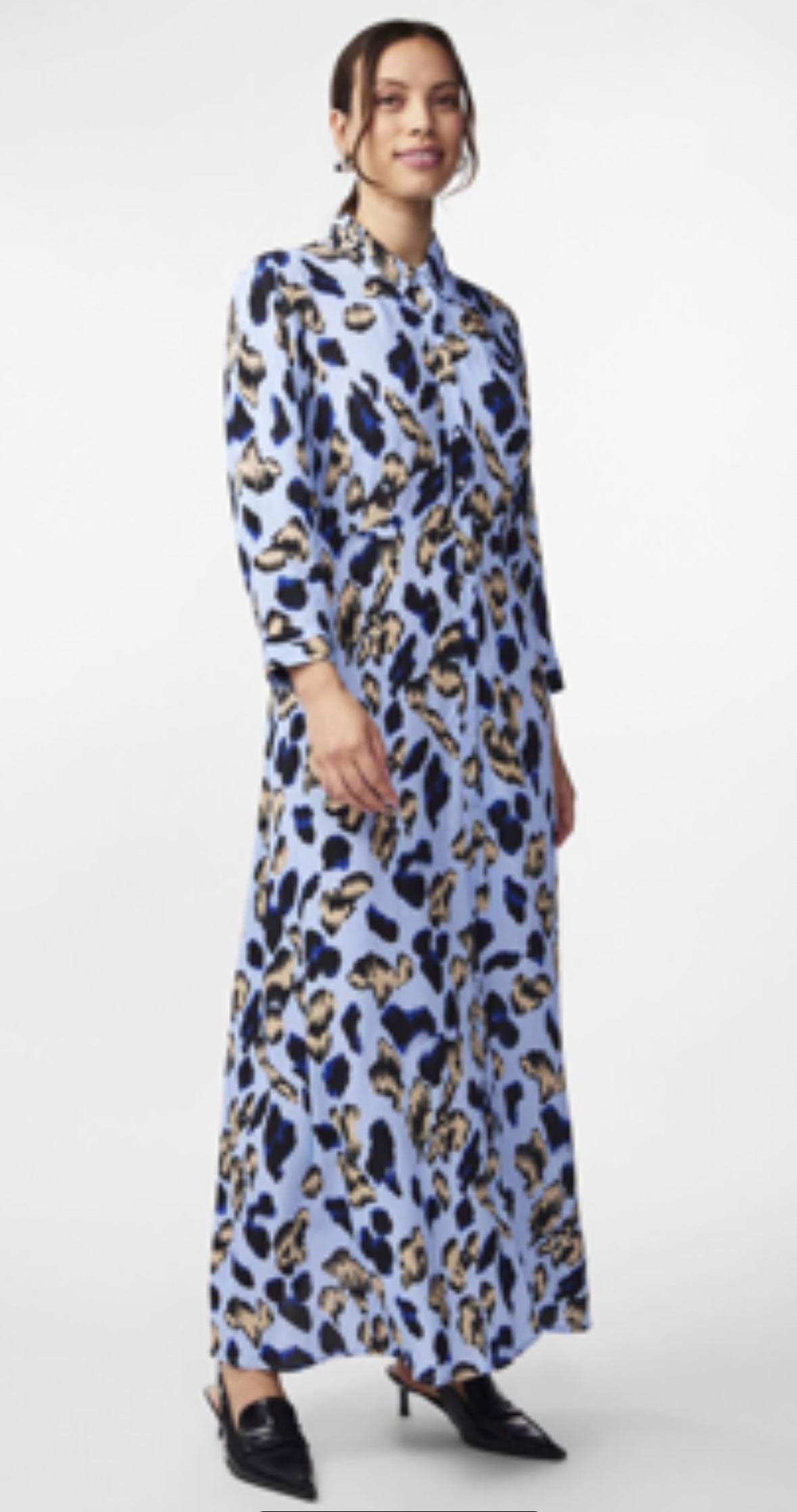 Y.A.S Savannah Blue Leopard Dress