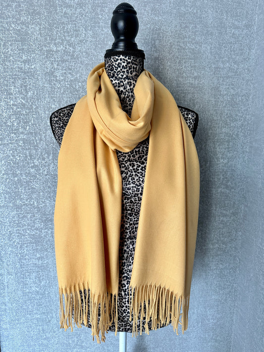 Luxury Pasmina Scarf - Golden