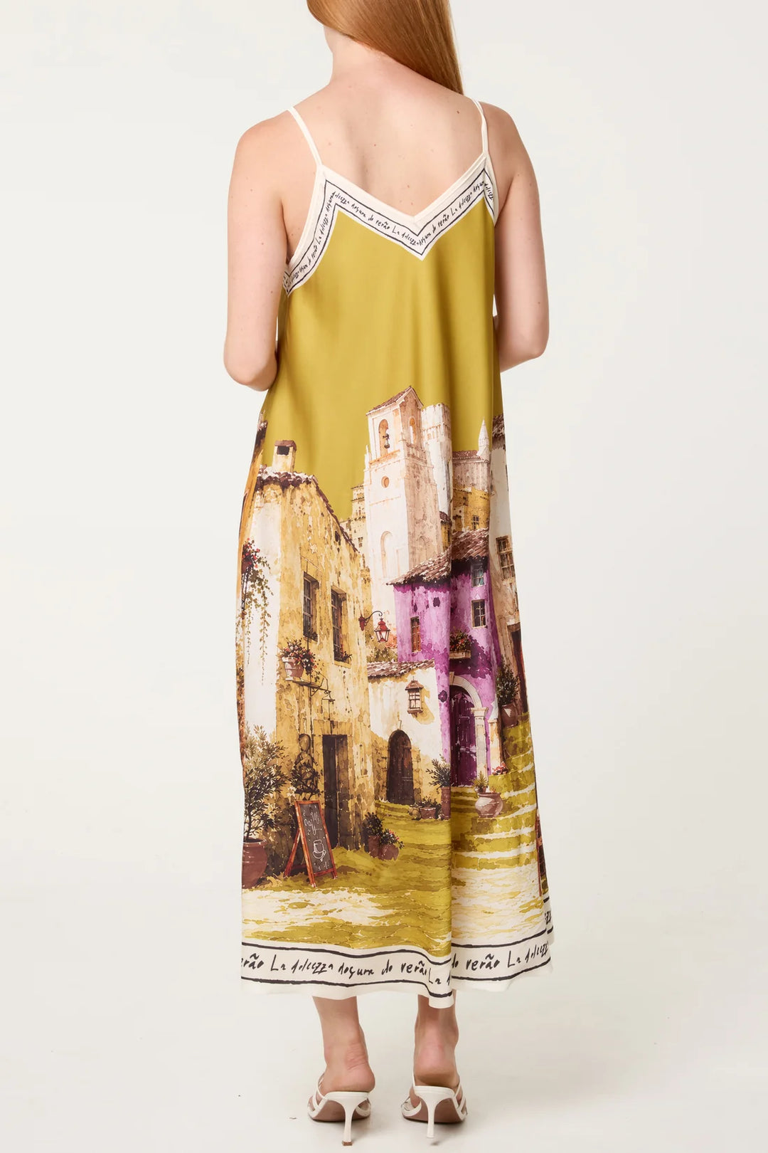 Italian Village Dress, Multi Colours