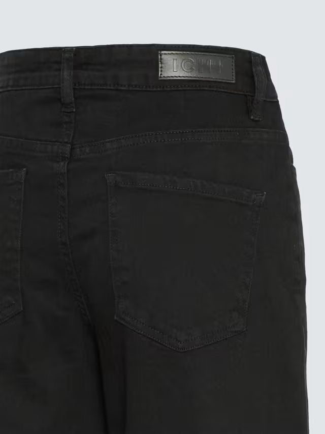 ICHI Twiggy Wide Jeans, black