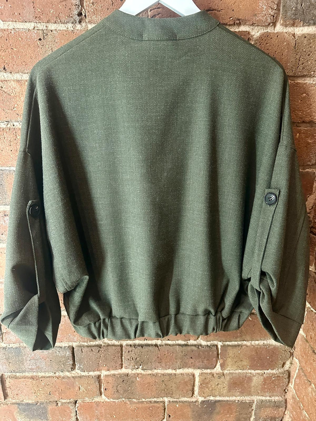 Olive green utility jacket