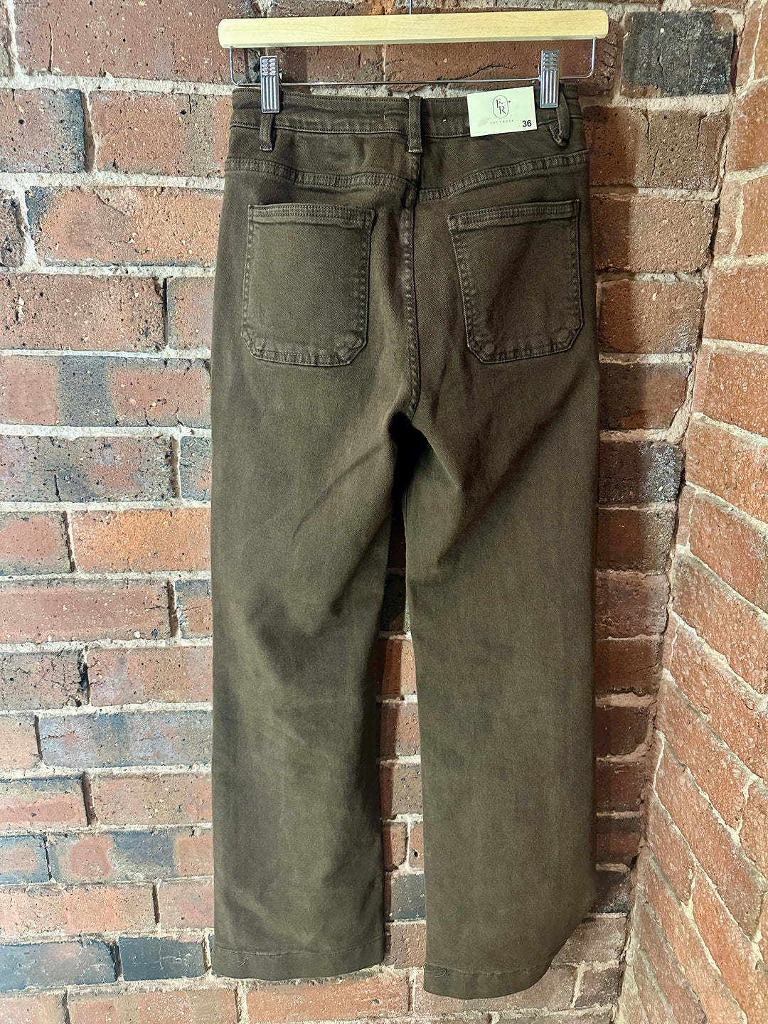 Chocolate Brown Wide Leg Jeans