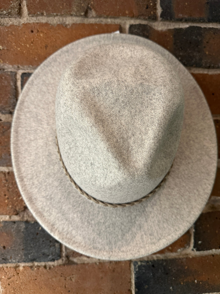Oatmeal Fedora Hat
