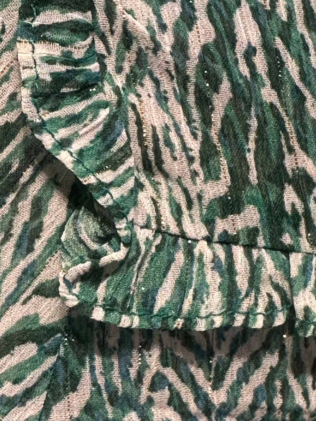 Green Geo Shirt Dress