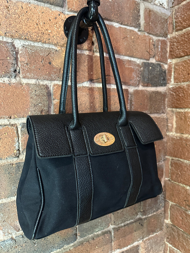 Black Twistlock Handbag