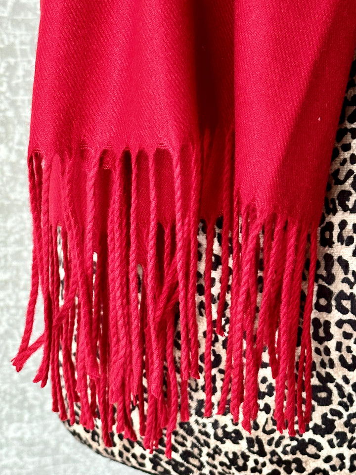 Luxury Pashmina Scarf - Berry