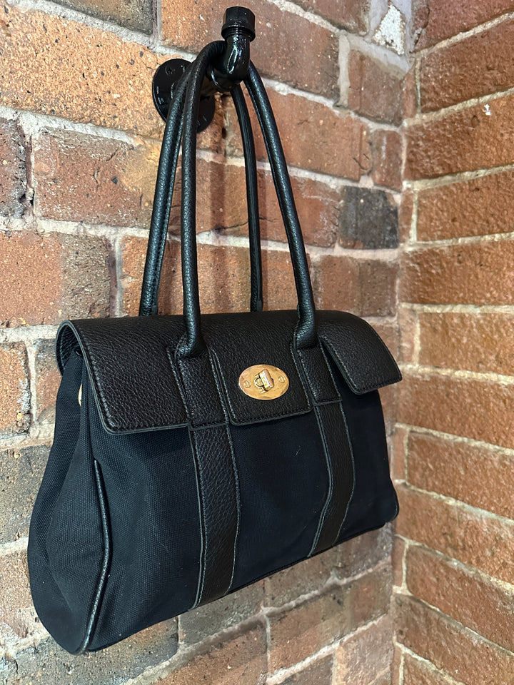 Black Twistlock Handbag