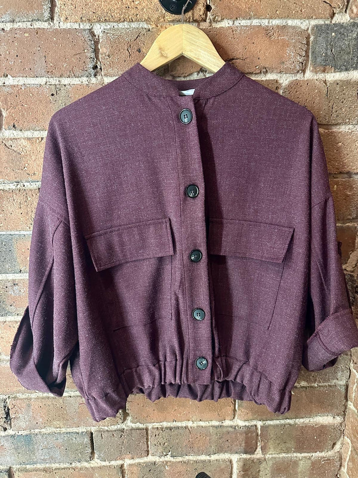 Berry utility jacket