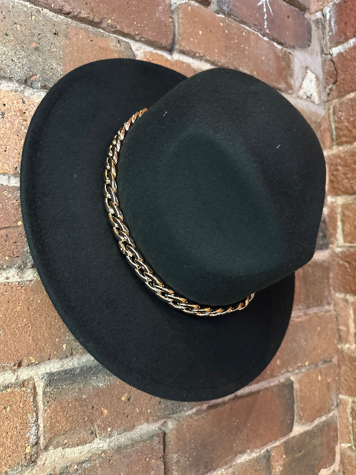 Black Fedora Hat