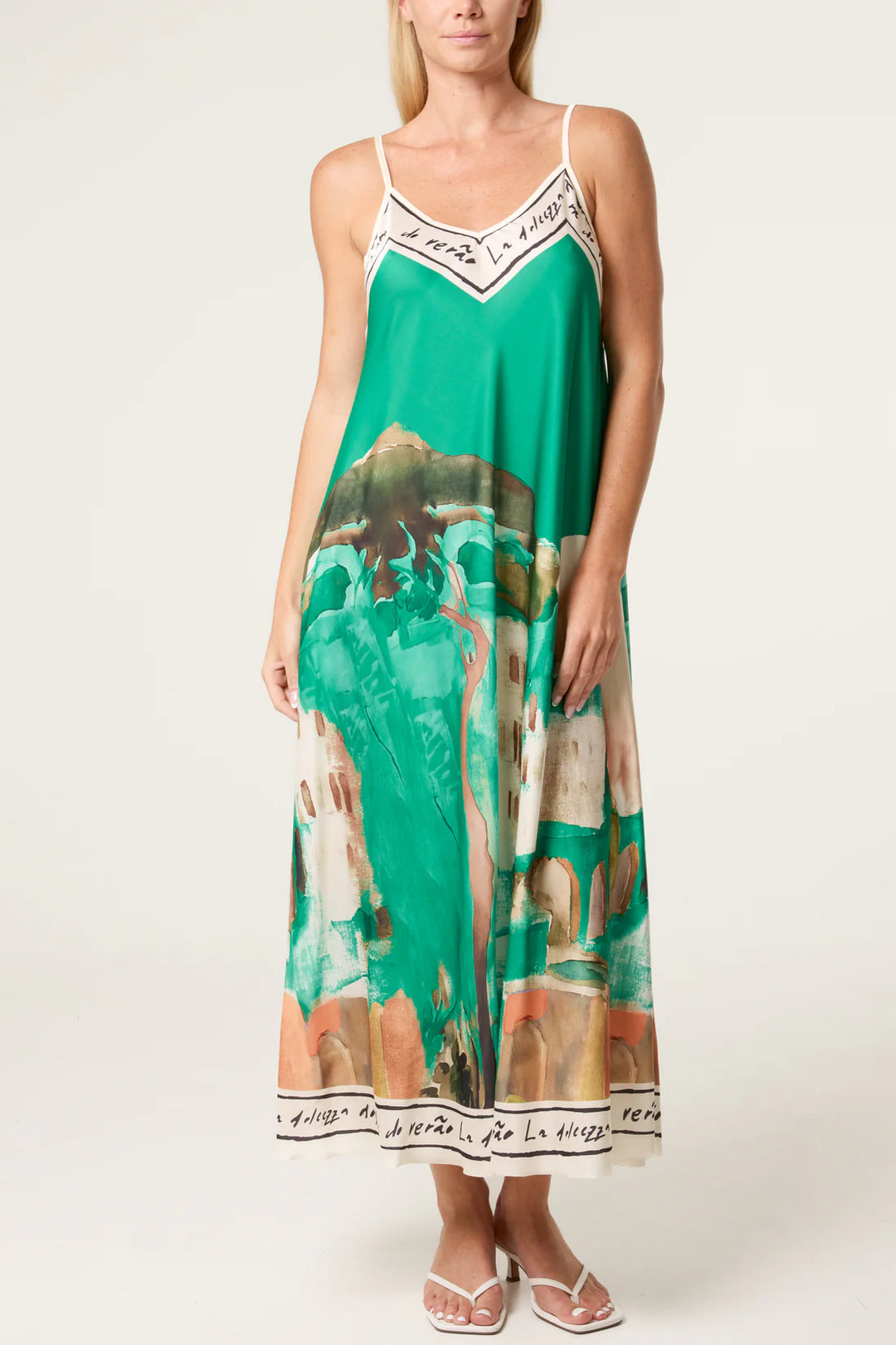 Watercolour Dress, Multi Colours
