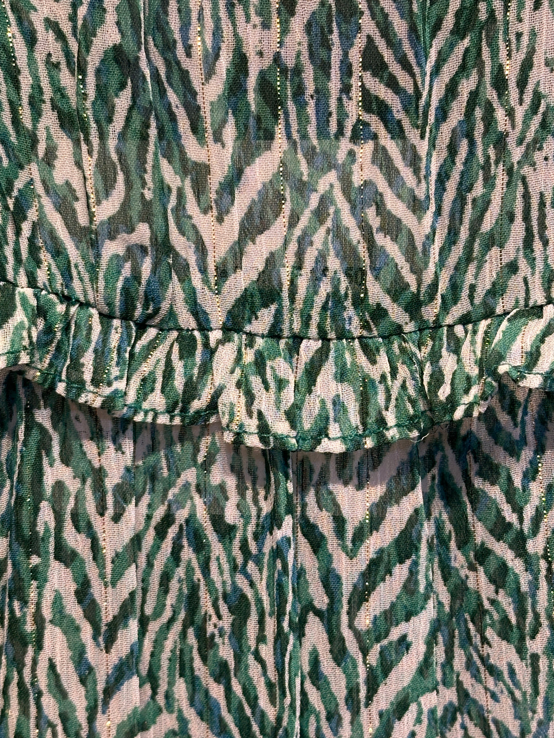 Green Geo Shirt Dress