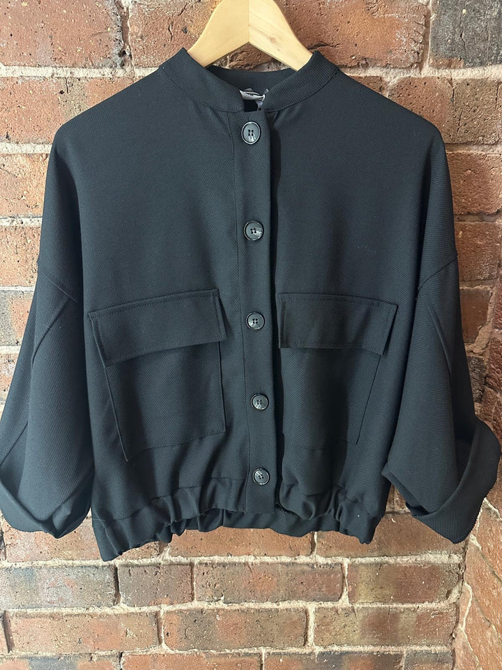 Black utility jacket