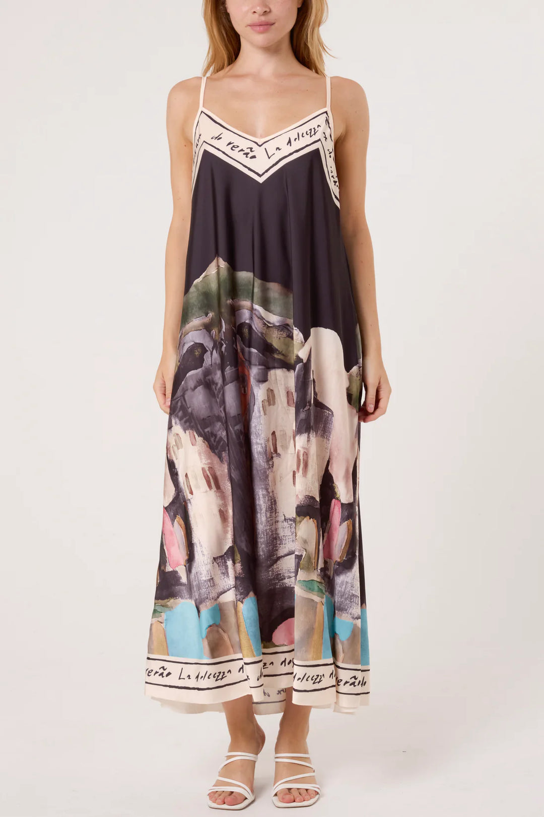 Watercolour Dress, Multi Colours