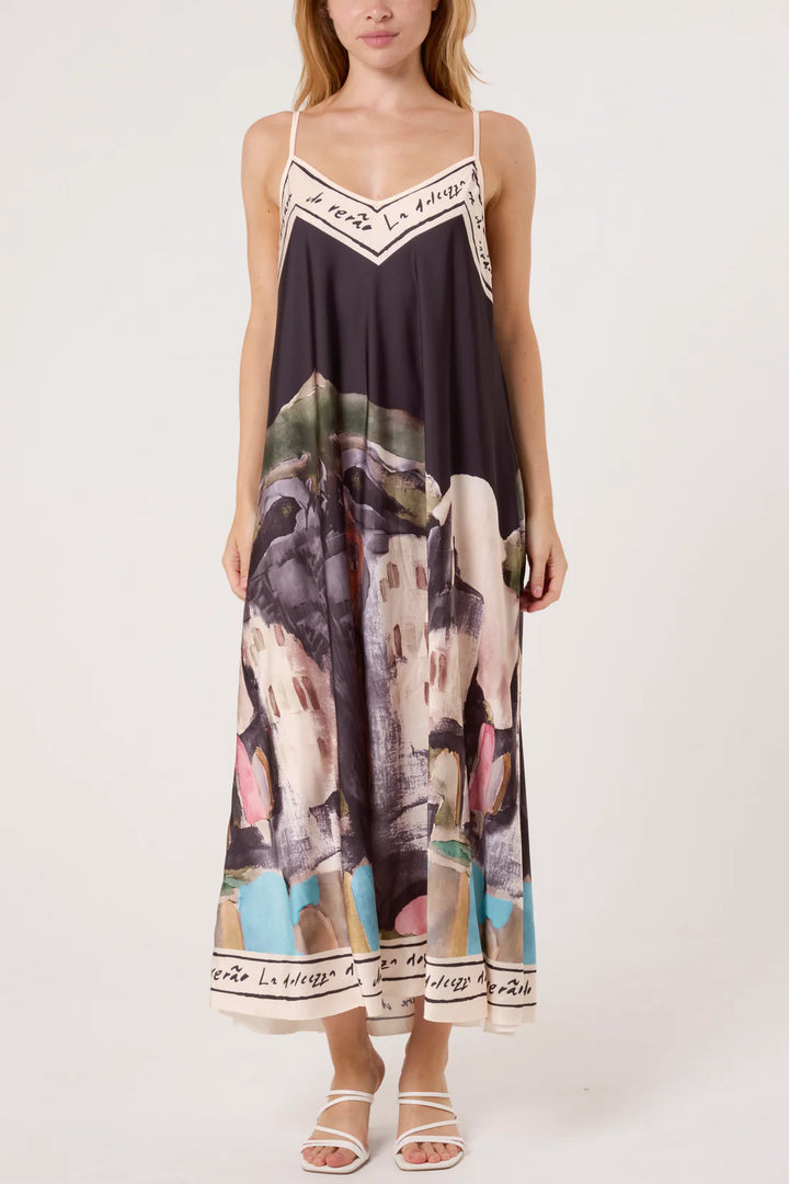 Watercolour Dress, Multi Colours