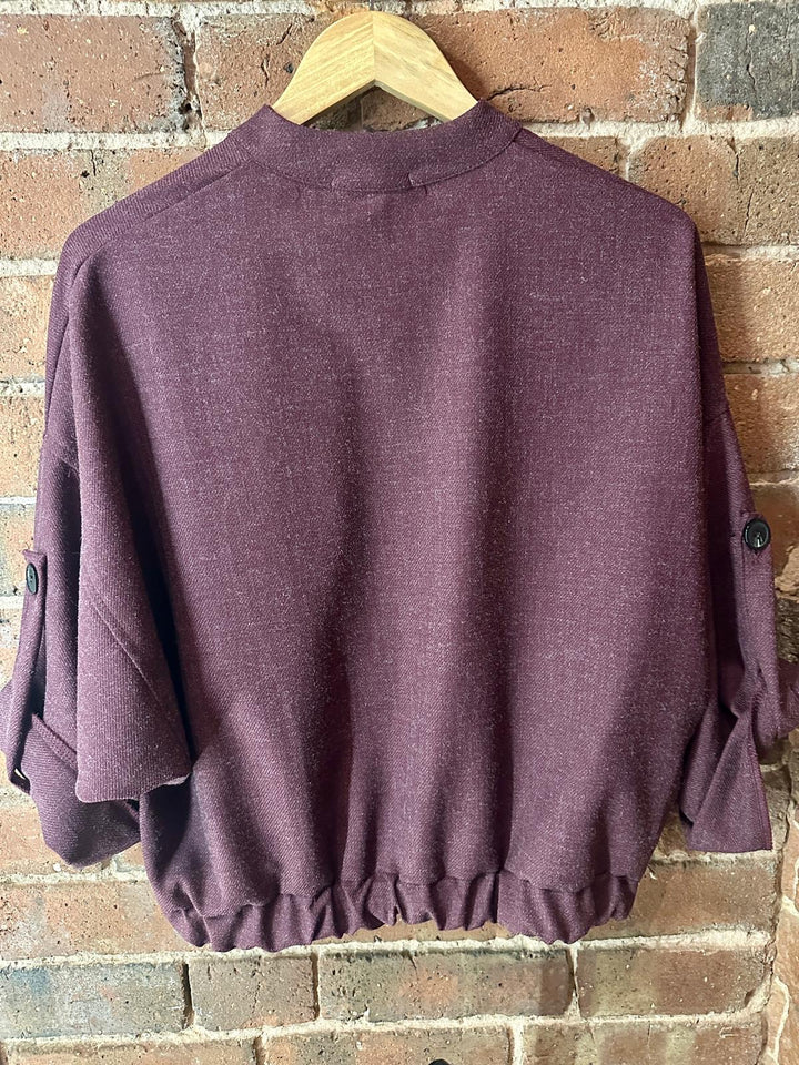 Berry utility jacket